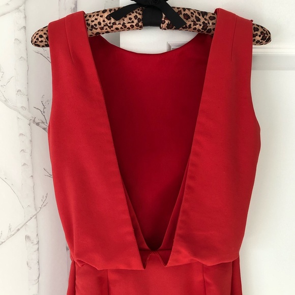Zara Coral Open Back Dress - Picture 5 of 6